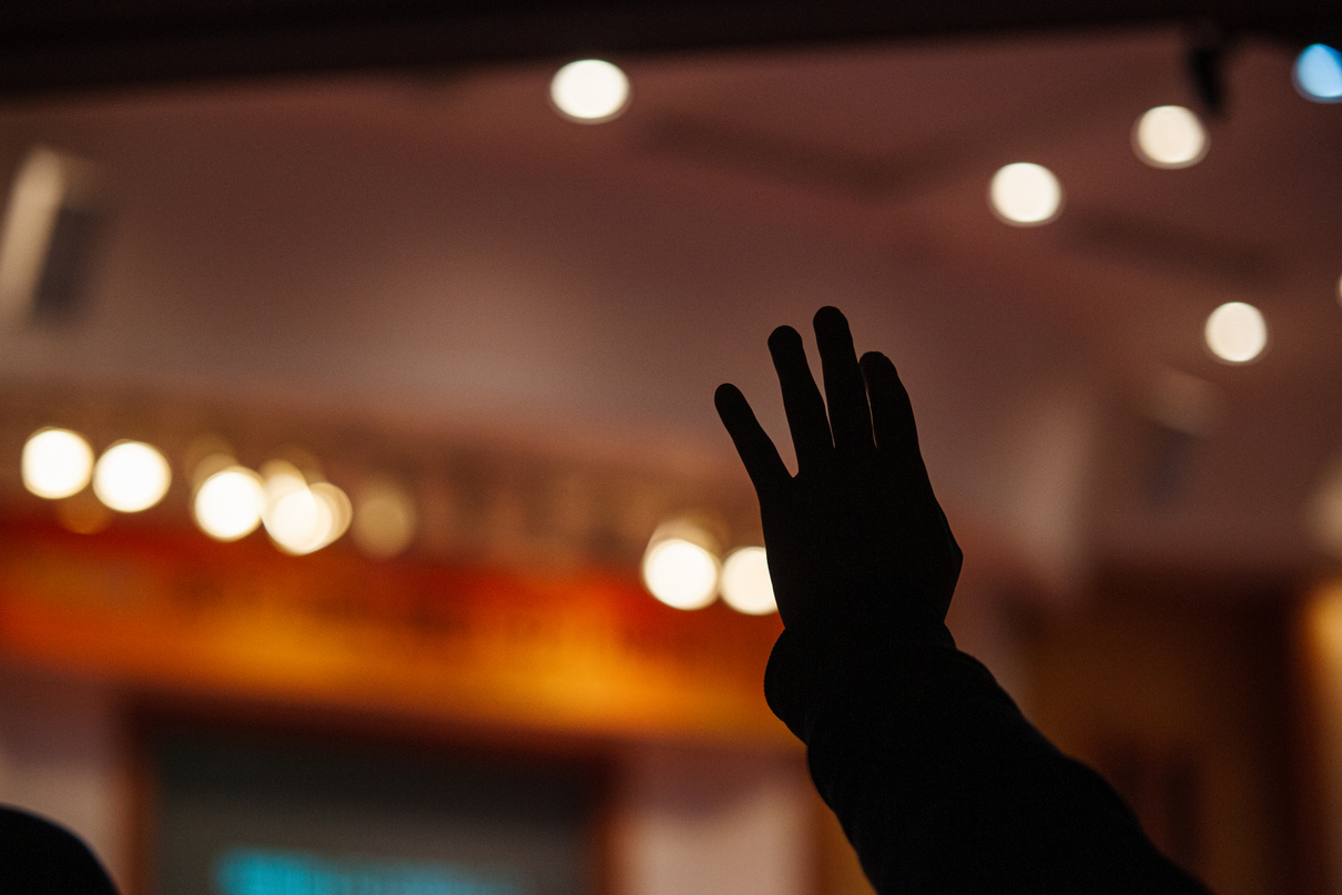 The hand that the church praises.